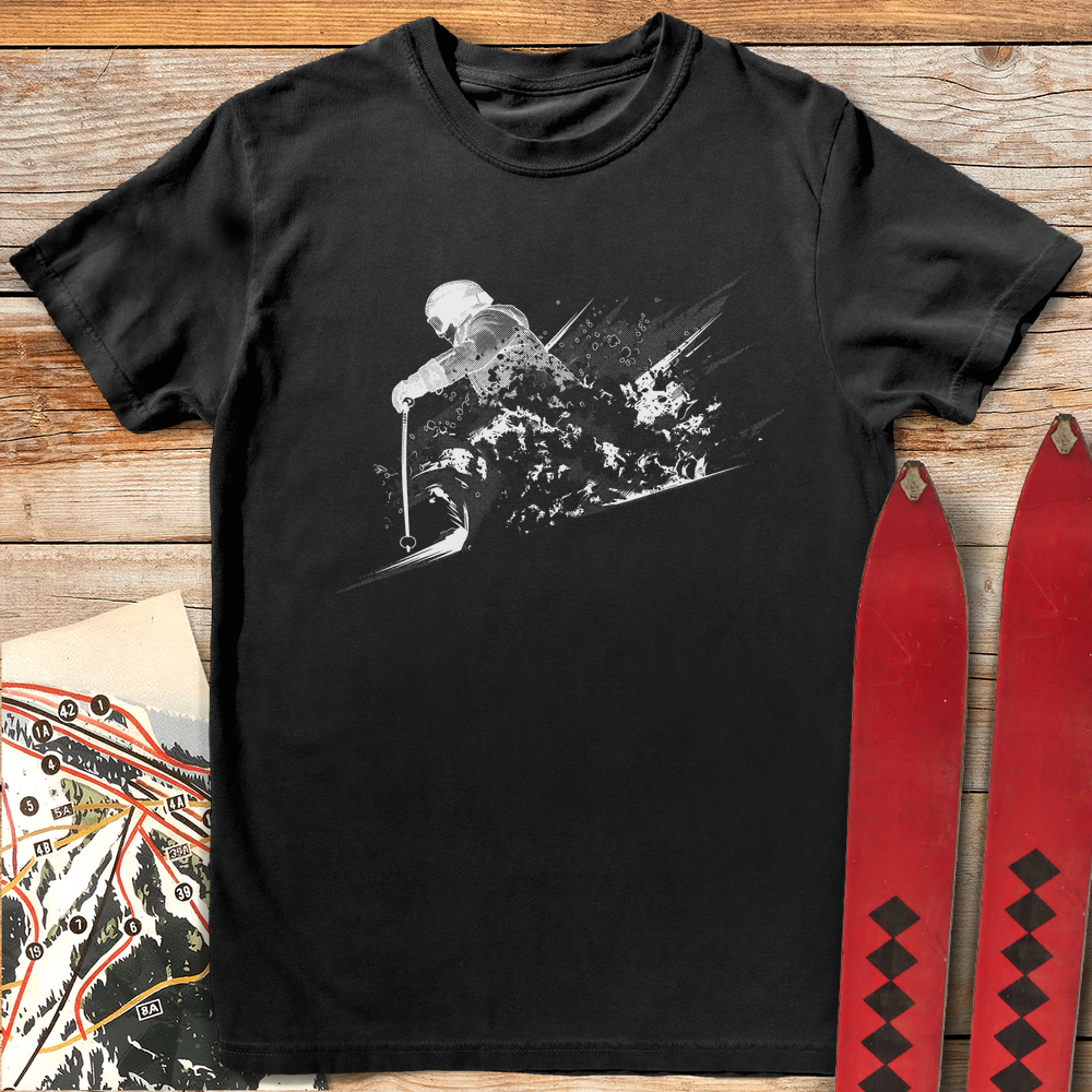 1253 Power Powder Skier White - Black