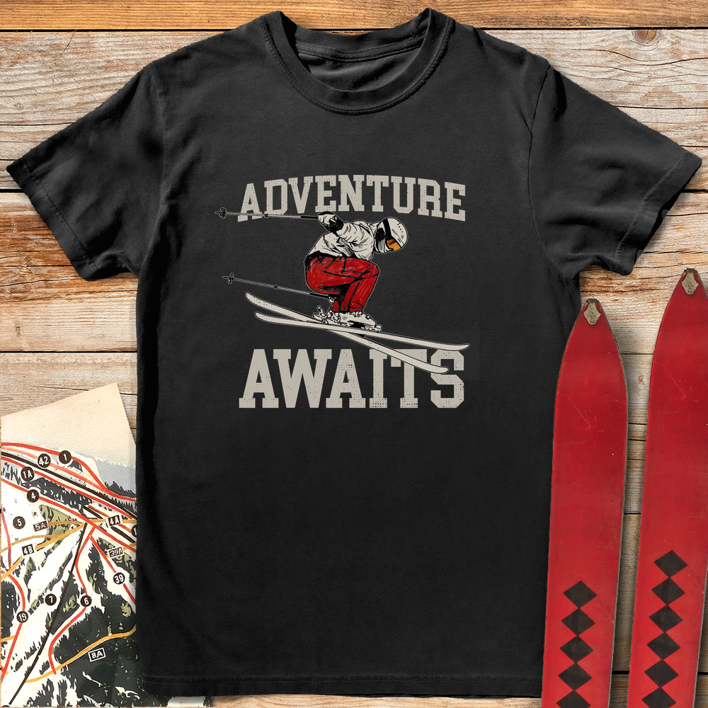 1269 Adventure Awaits Ski White - Black