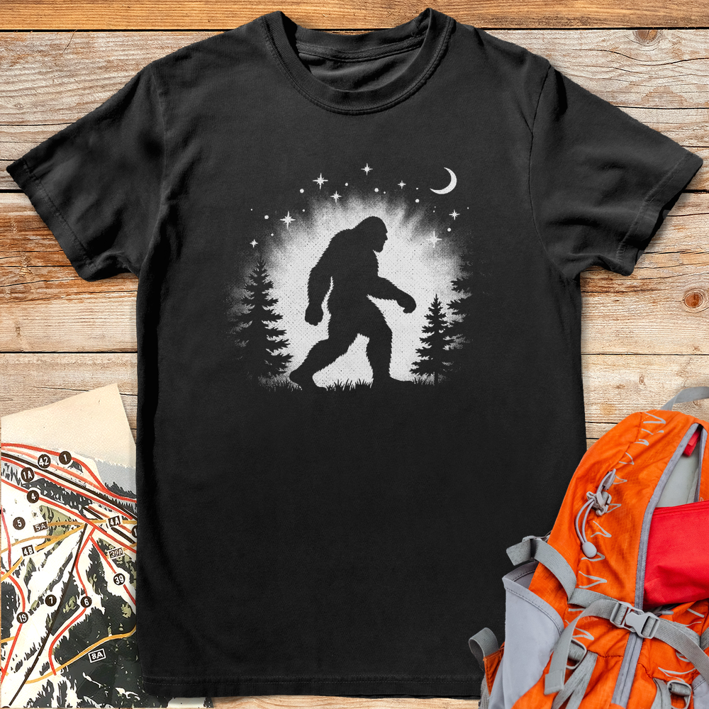 1292 Squatch Silhouette - Black