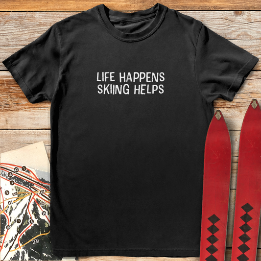 1306 Skiing Helps White - Black