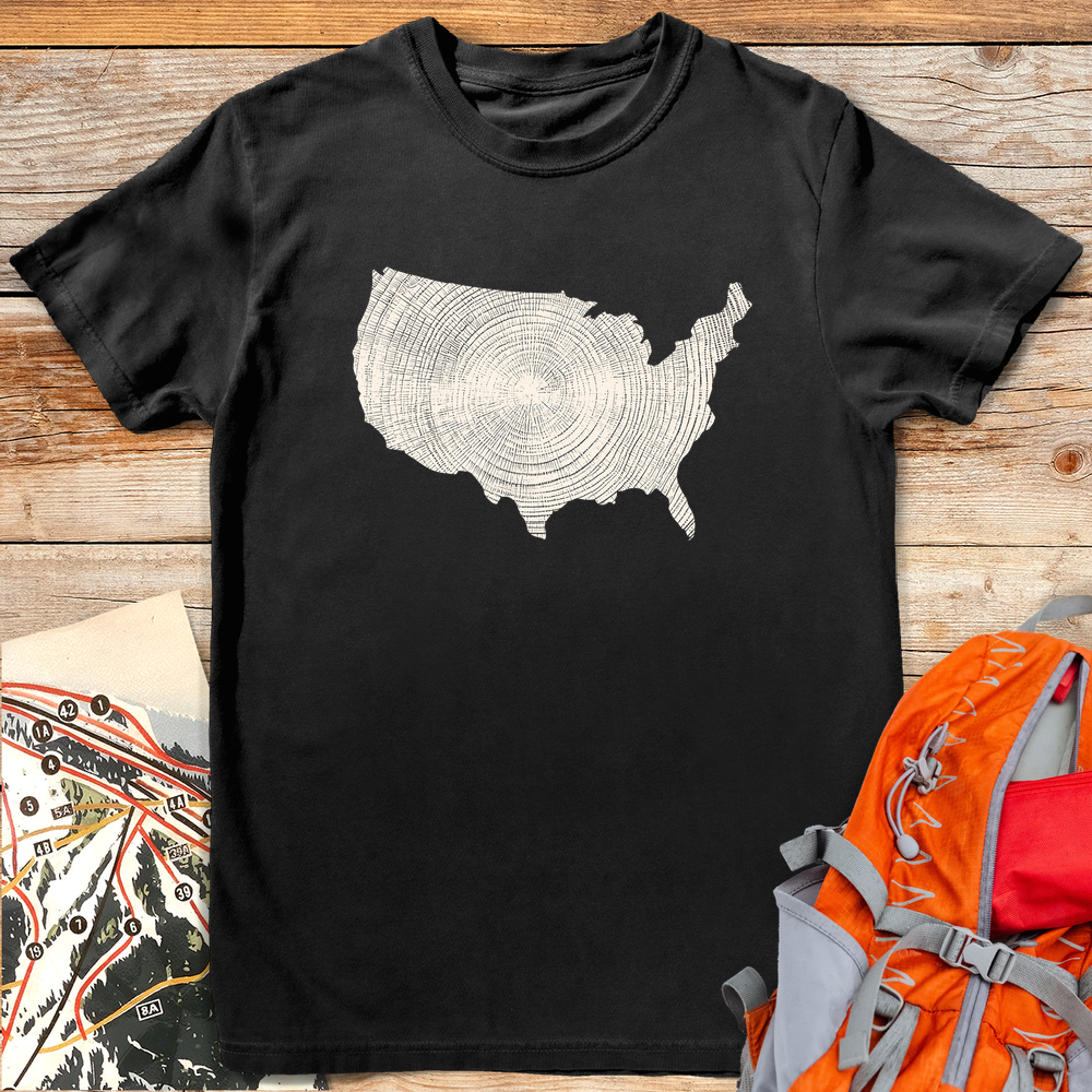 1316 Woodgrain America White - Black