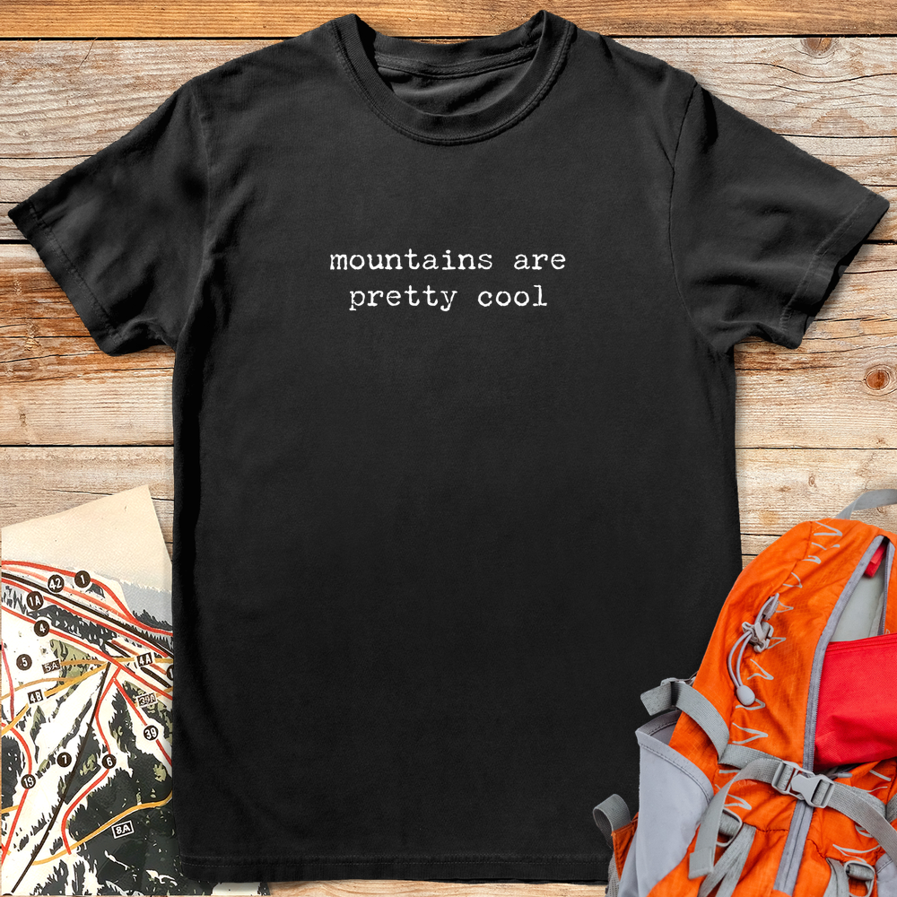 1310 Mountains Are Cool White - Black