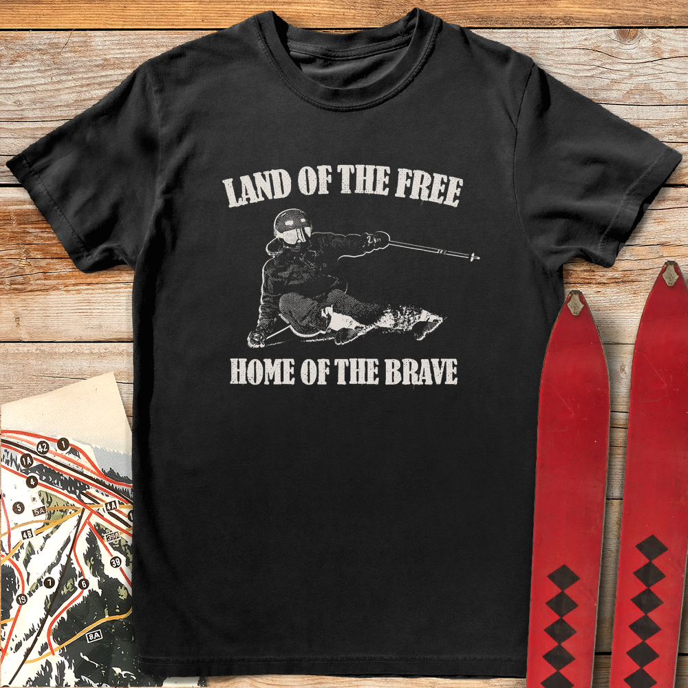 1337 Land Of The Free Ski White - Black