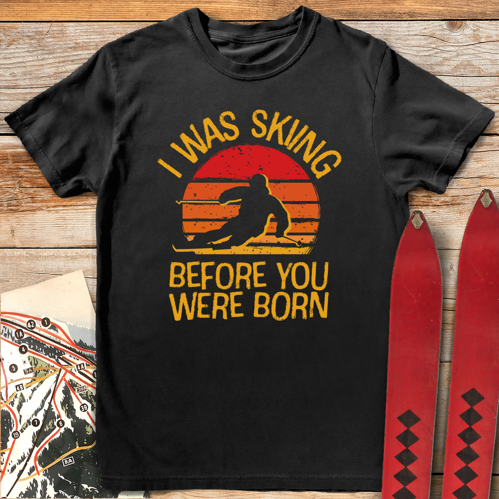 1373 Ski Before You White - Black
