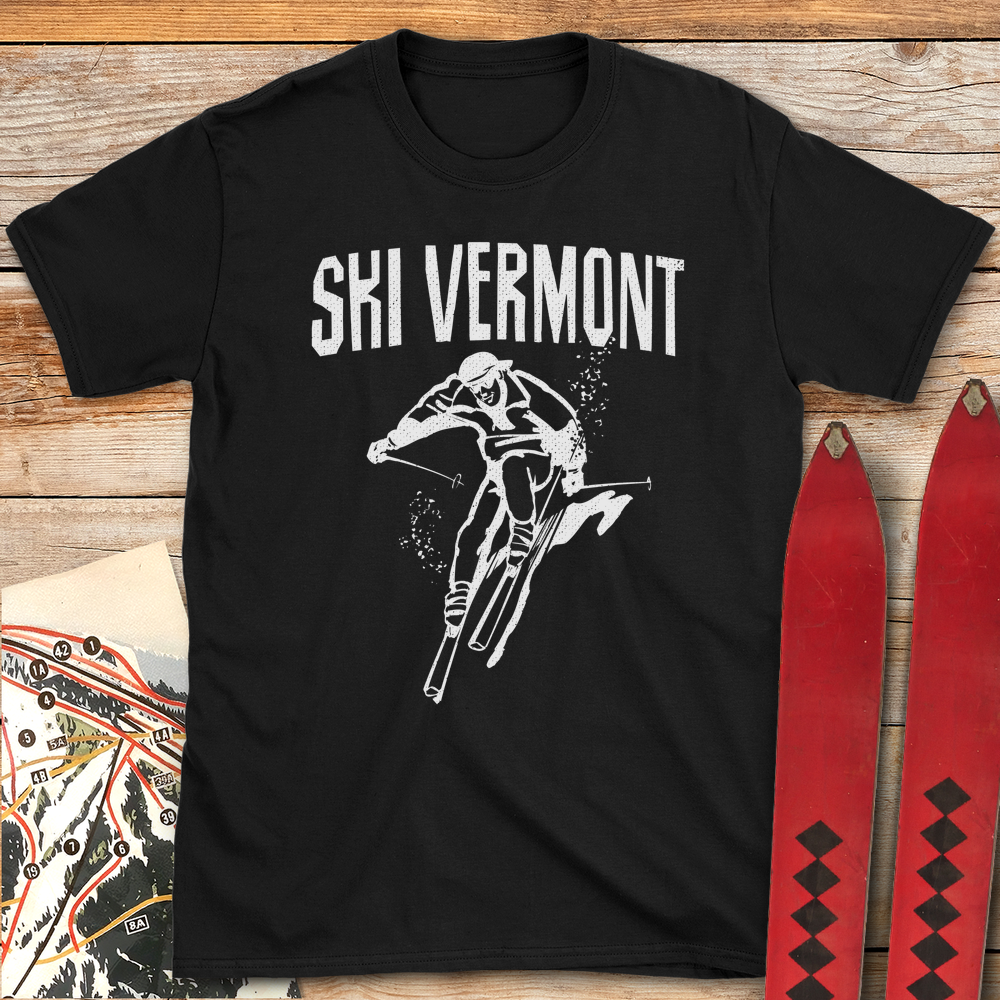 1379 Ski Vermont White - Black