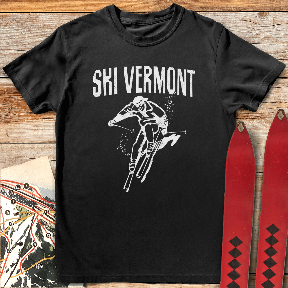 1379 Ski Vermont White - Black