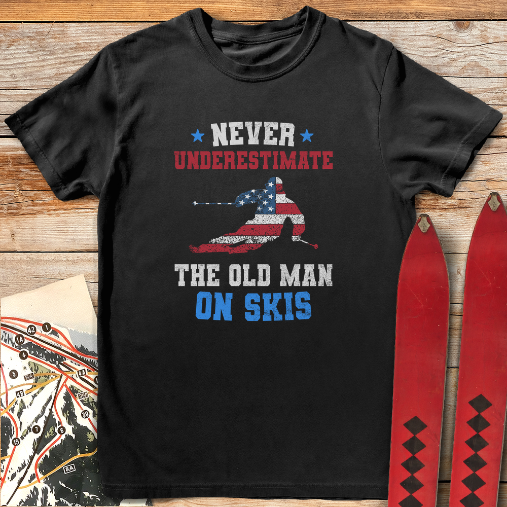 1427 Old Man Ski Usa White - Black