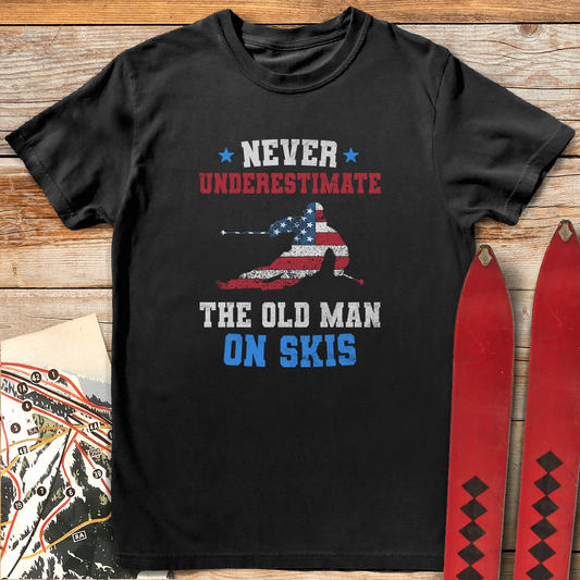 1427 Old Man Ski Usa White - Black