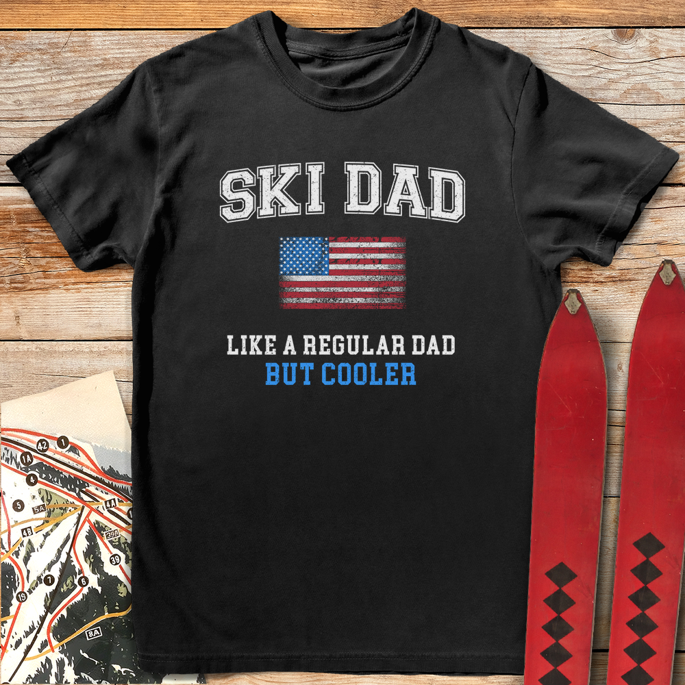1424 Ski Dad Usa White - Black