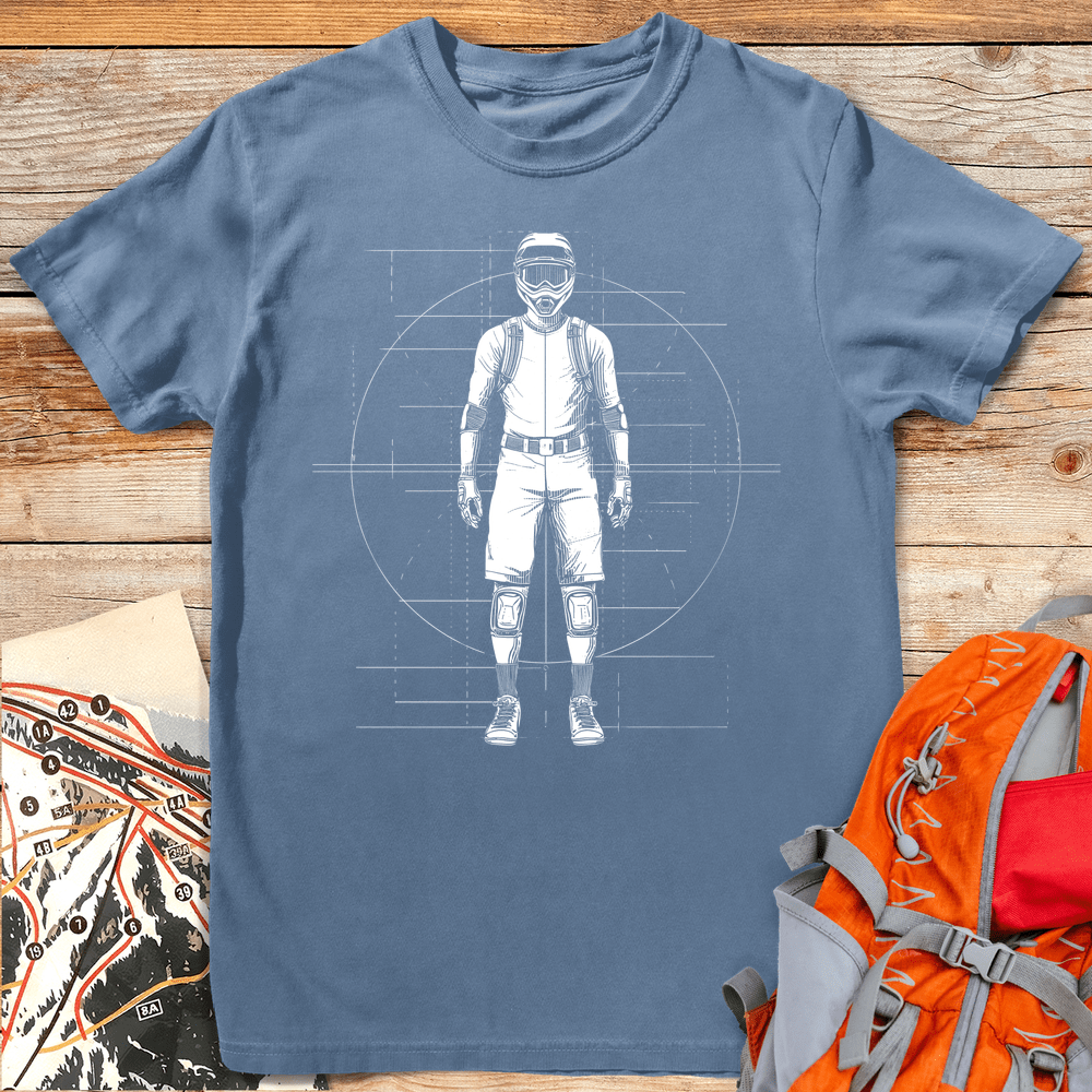 490 Biker Blueprint - Blue Jean