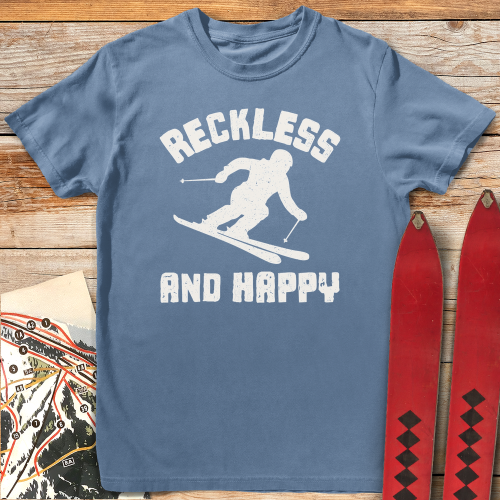651 Reckless And Happy White - Blue Jean