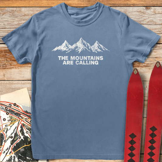 677 Mountain Call White - Blue Jean