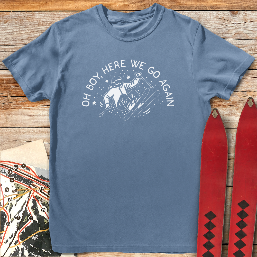 745 Oh Boy White - Blue Jean