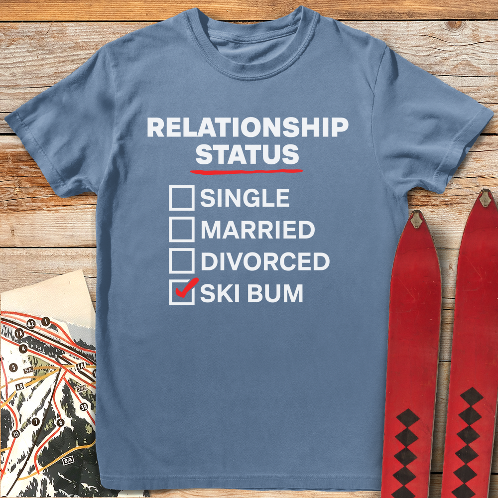741 Relationship Status White - Blue Jean