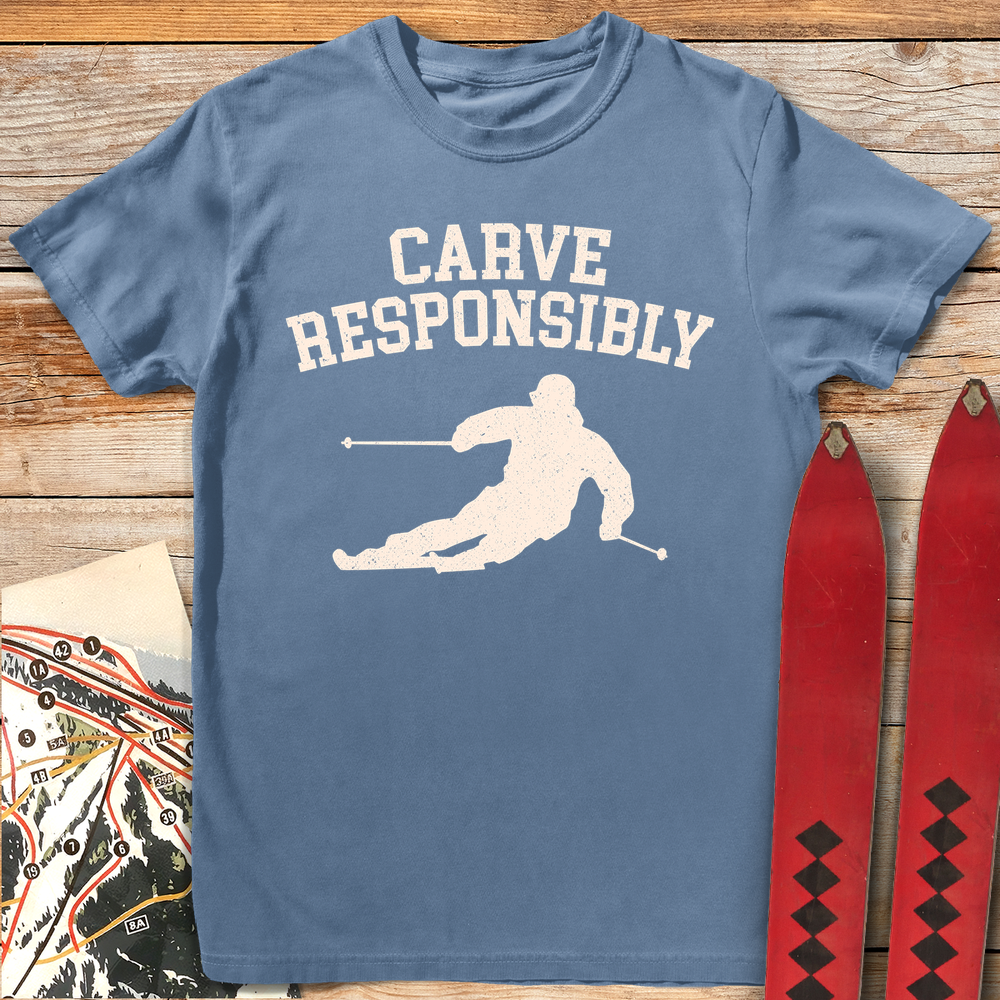 765 Carve Responsibly White - Blue Jean