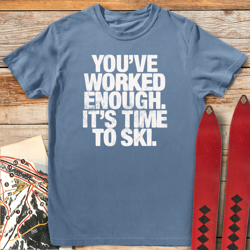 780 Enough Work White - Blue Jean