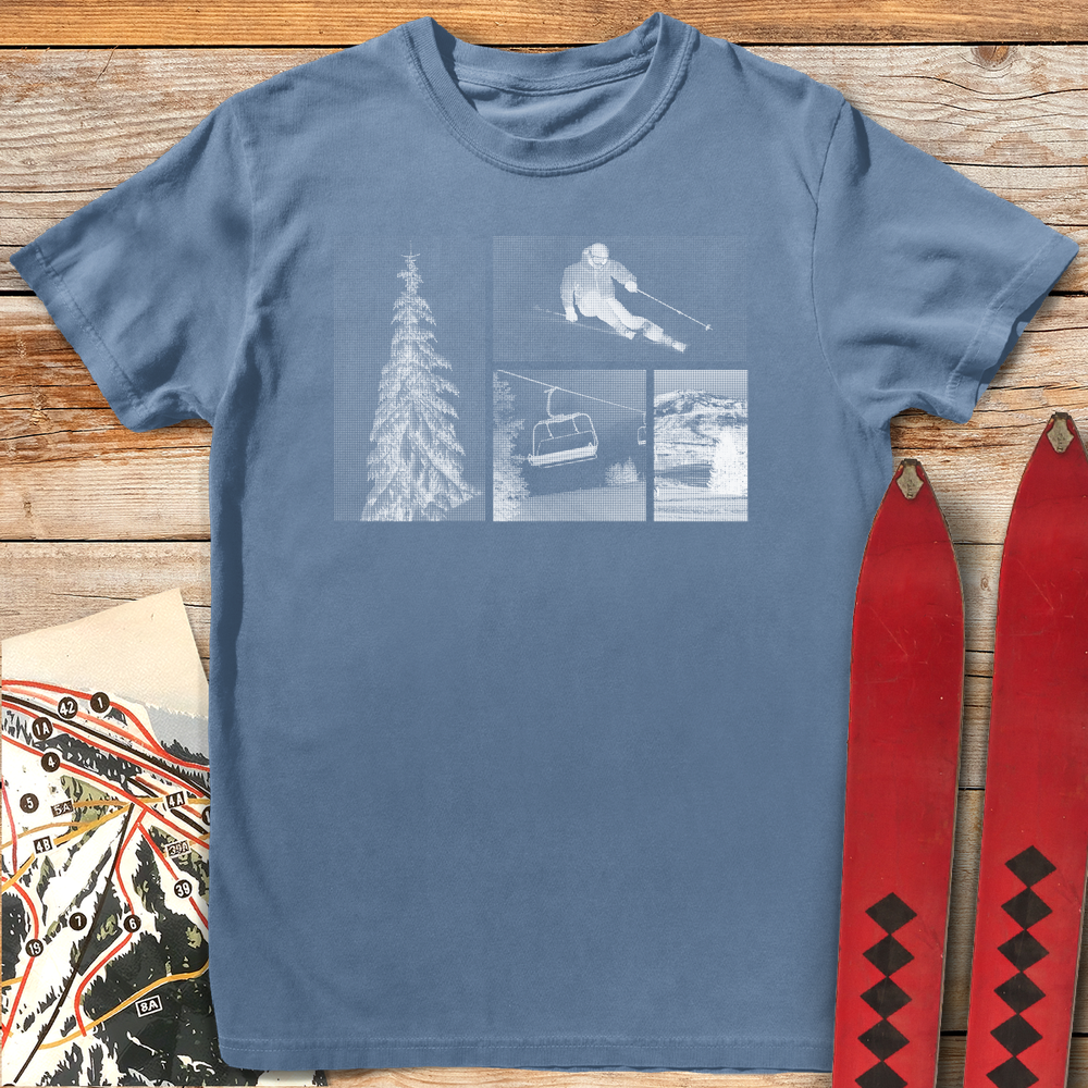 794 Ski Story White - Blue Jean