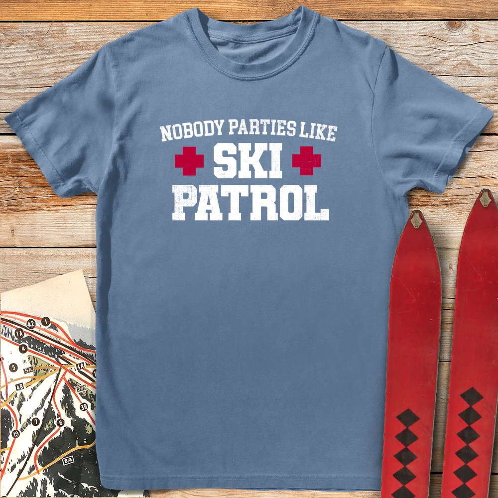 801 Patrol Parties White - Blue Jean