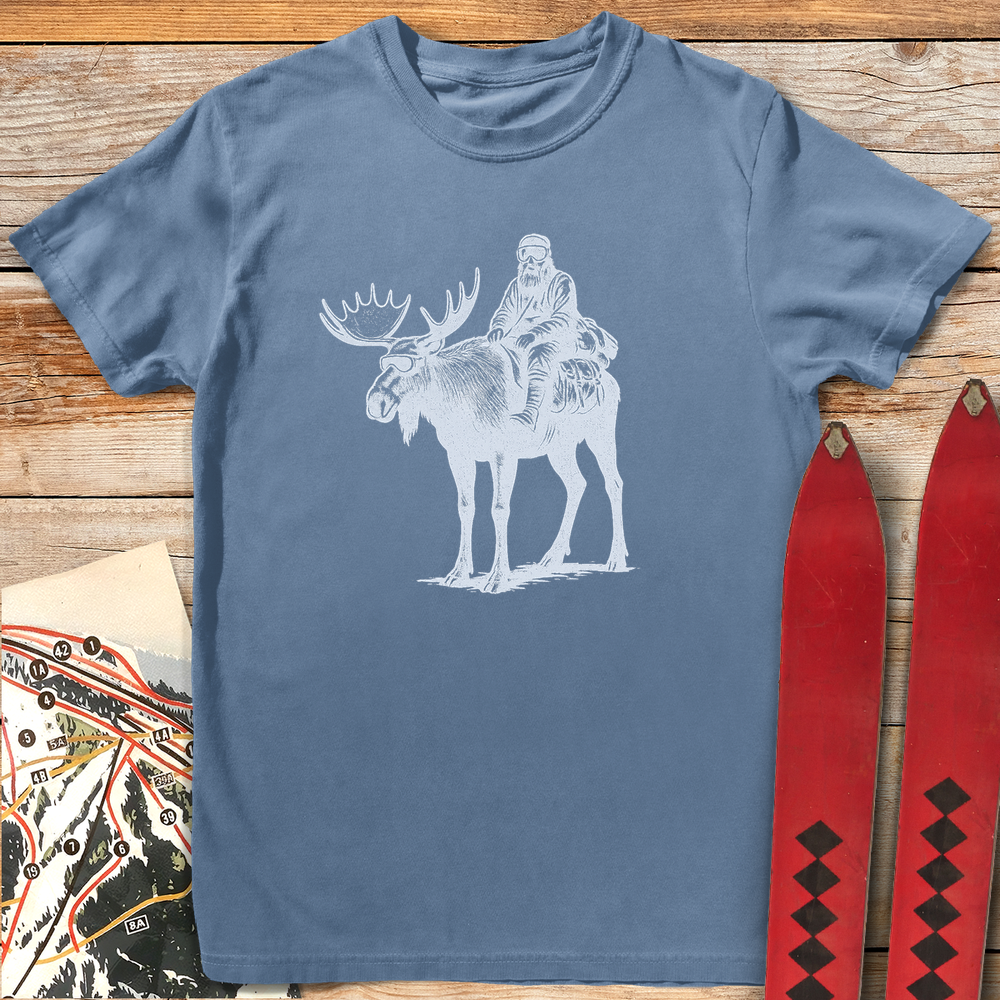 822 Moose Ride White - Blue Jean