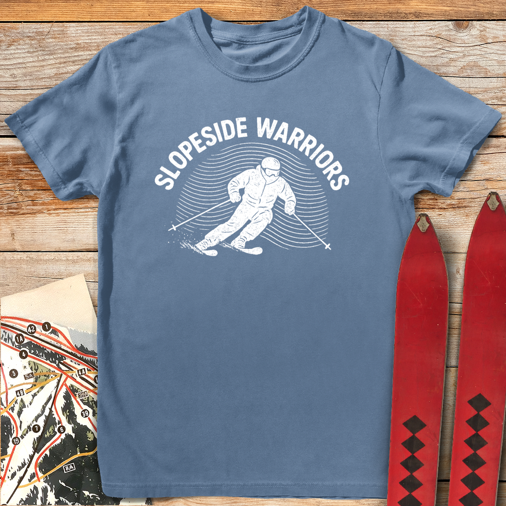 799 Slopeside Warriors White - Blue Jean