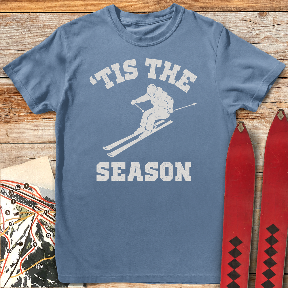 862 Tis The Season White - Blue Jean