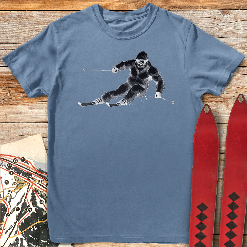 854 Big Hairy Carve White - Blue Jean