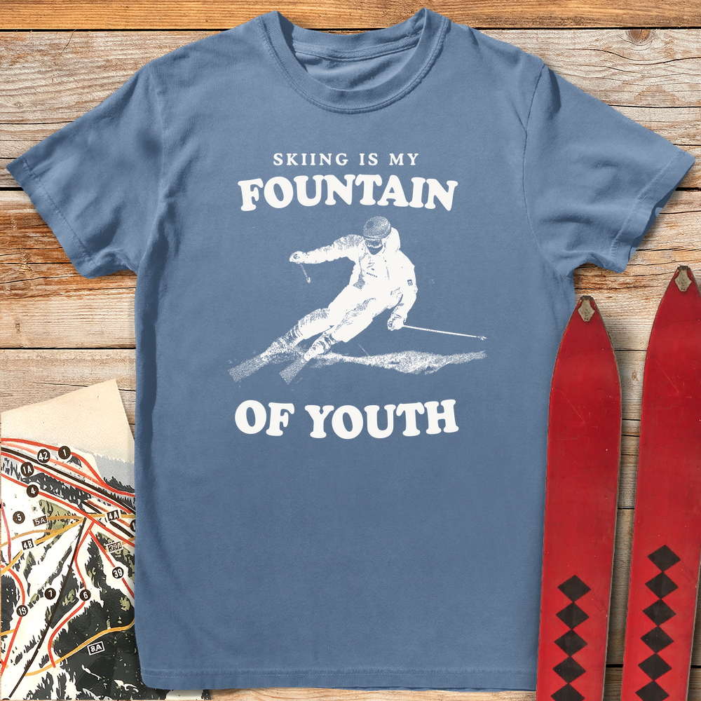 896 Fountain Of Youth White - Blue Jean