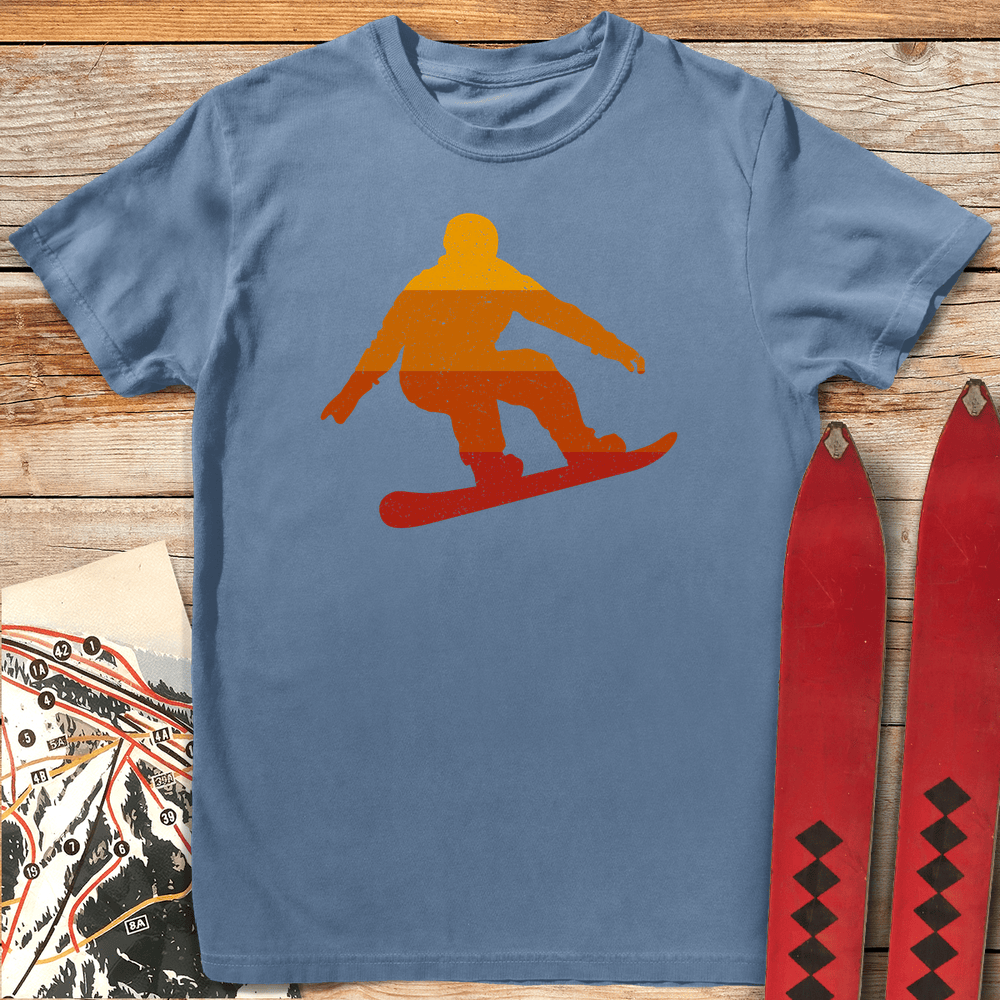 899 Sunset Snowboard White - Blue Jean