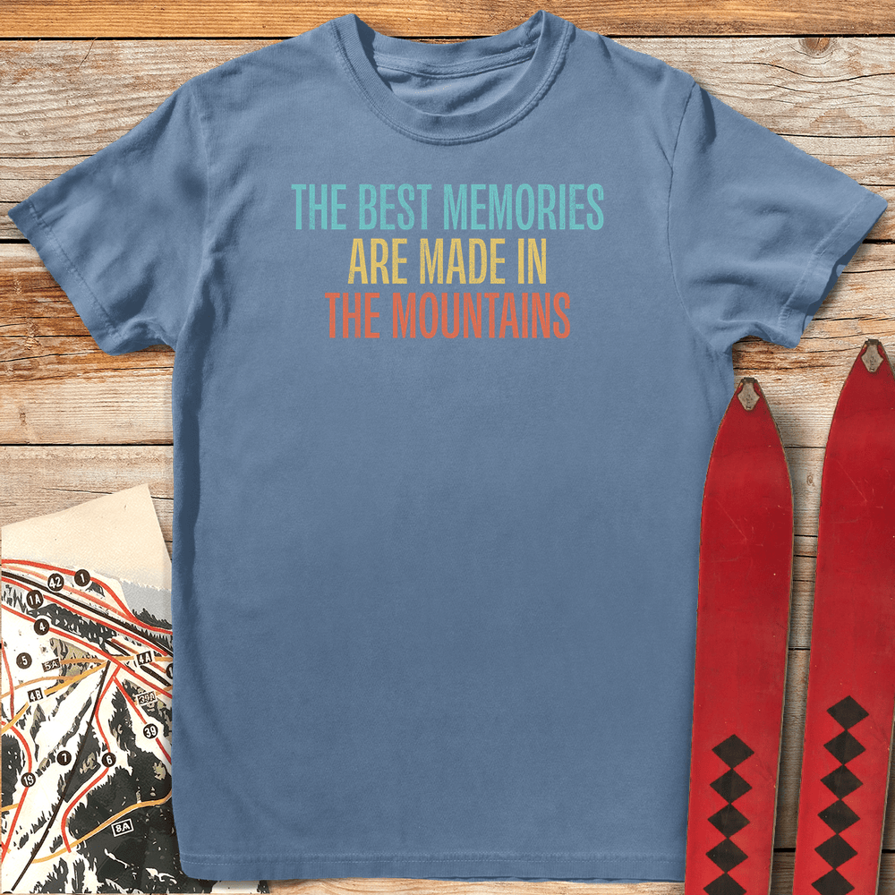 927 Mountain Memories White - Blue Jean