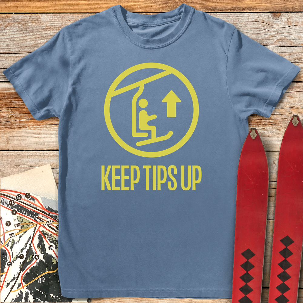 921 Tips Up White - Blue Jean