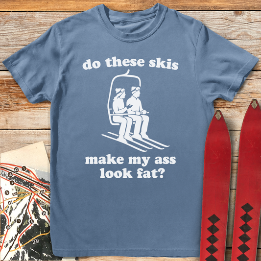 912 Fat Ass Skis White - Blue Jean