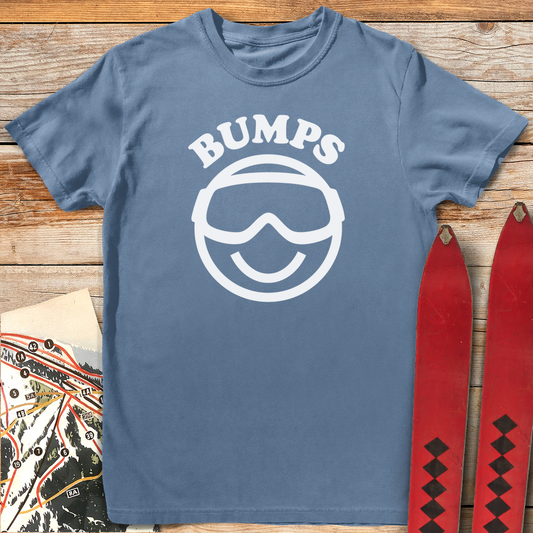 902 Happy Bumps White - Blue Jean