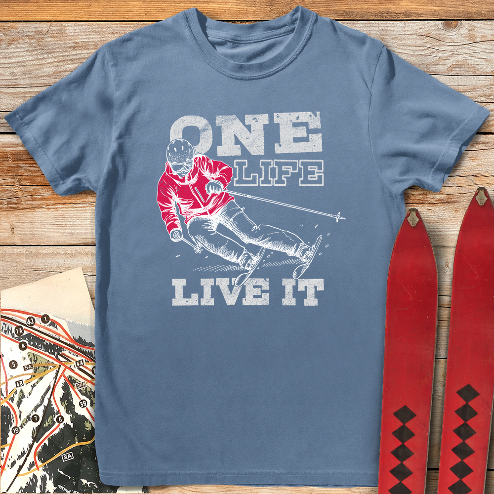 902 One Life Ski White - Blue Jean