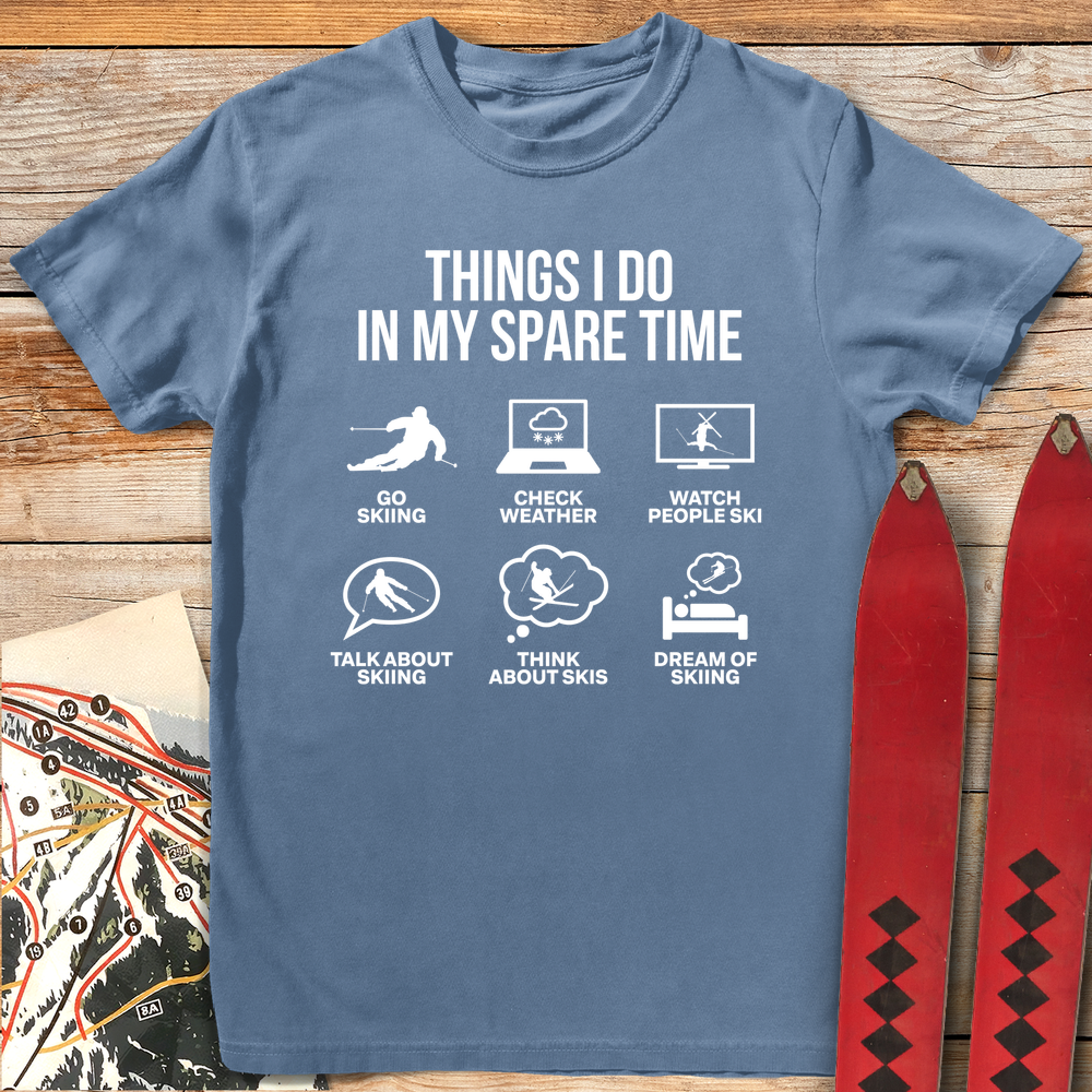 936 Spare Time Ski White - Blue Jean