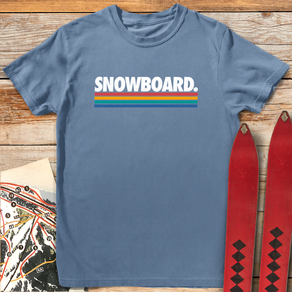 1013 Calssic Snowboard Line White - Blue Jean