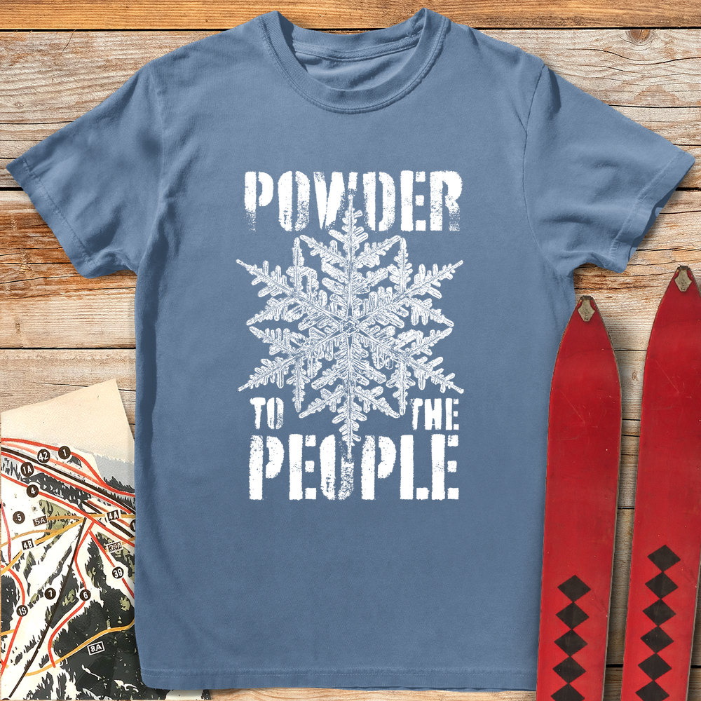 1006 Powder People White - Blue Jean