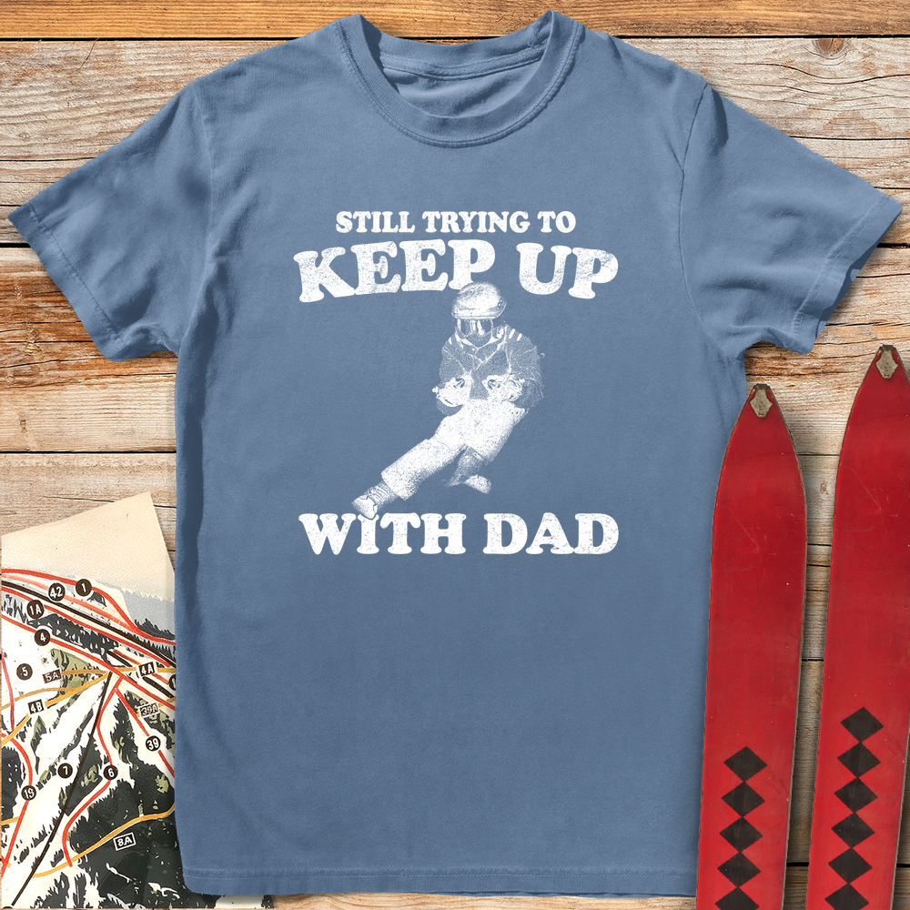 996 Keep Up With Dad White - Blue Jean