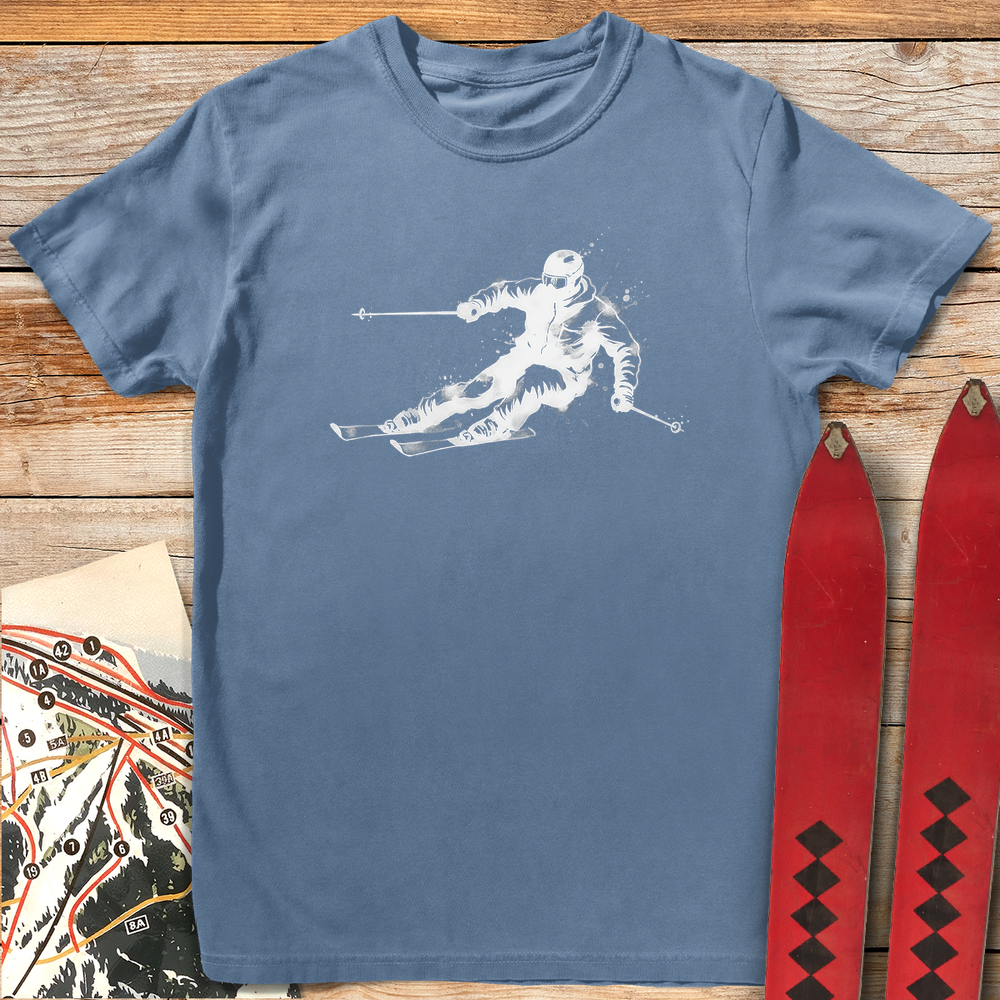 1007 Brush Carve White - Blue Jean