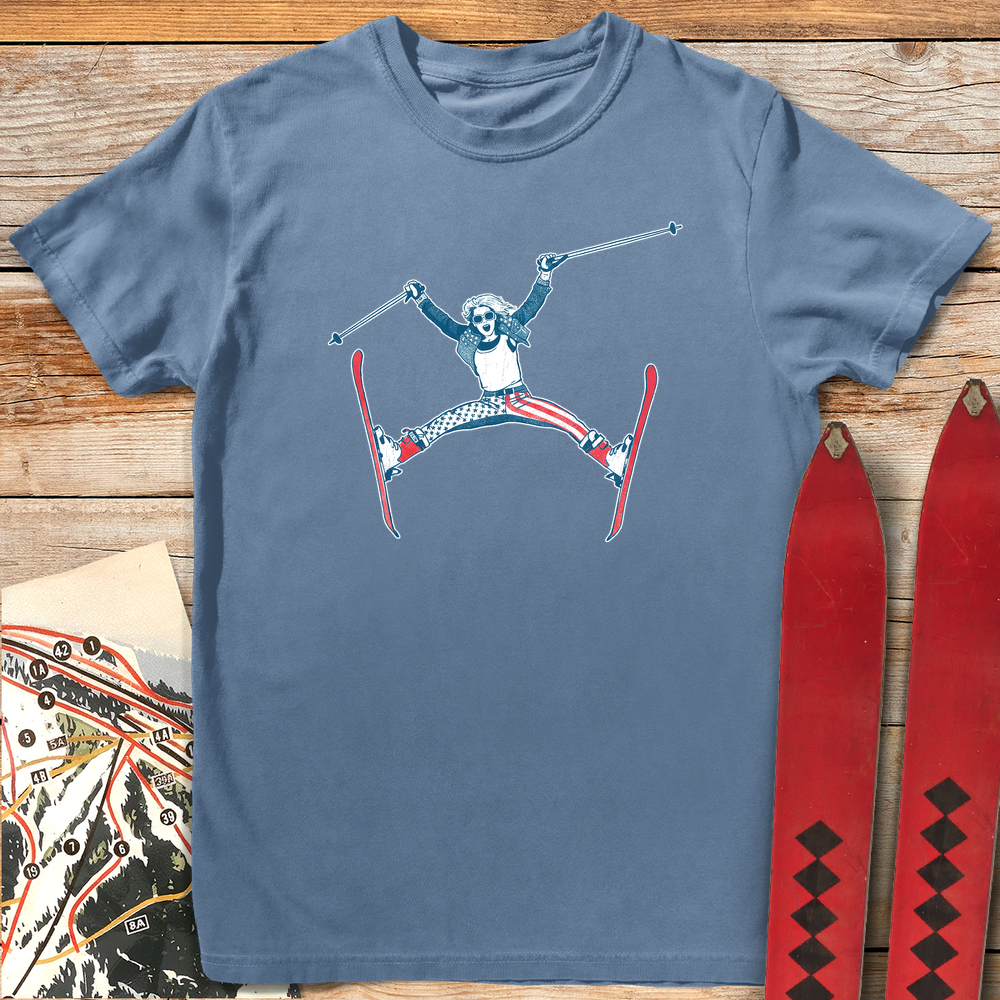 1065 American Spread Eagle White - Blue Jean