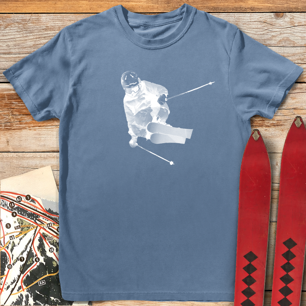 1055 Bitmap Ski Style White - Blue Jean