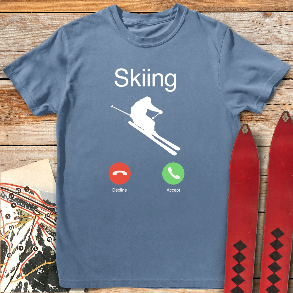 1028 Ski Call White - Blue Jean