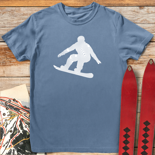 1037 Topo Snowboard White - Blue Jean