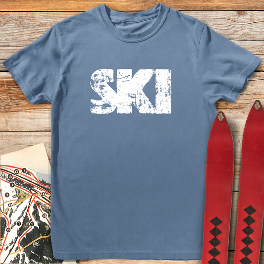 1068 Grunge Ski White - Blue Jean