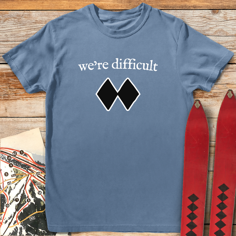 1069 We Re Difficult White - Blue Jean