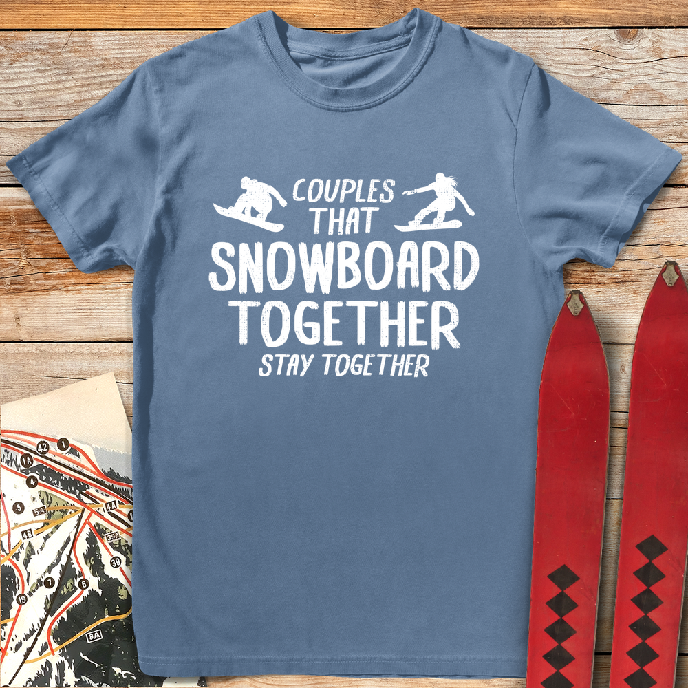 1073 Snowboard Couples White - Blue Jean