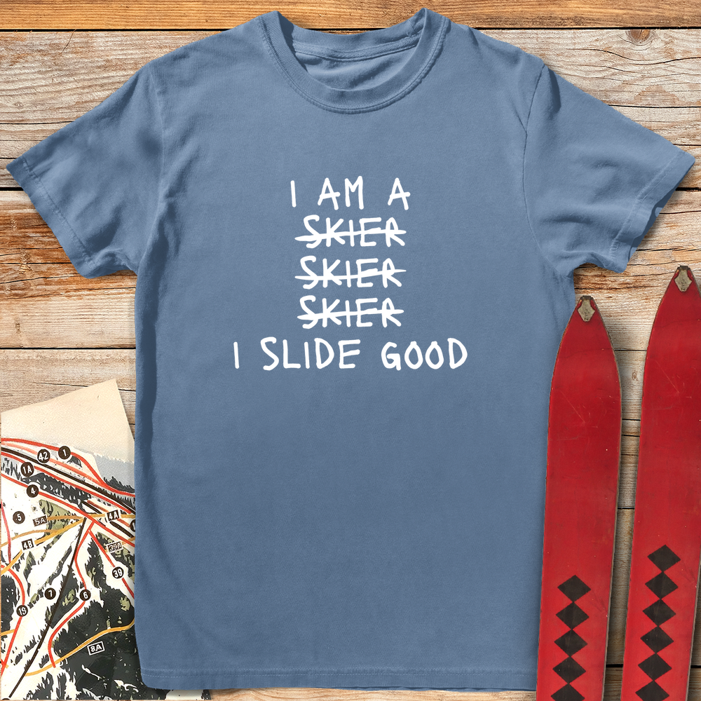 1087 Slide Good White - Blue Jean