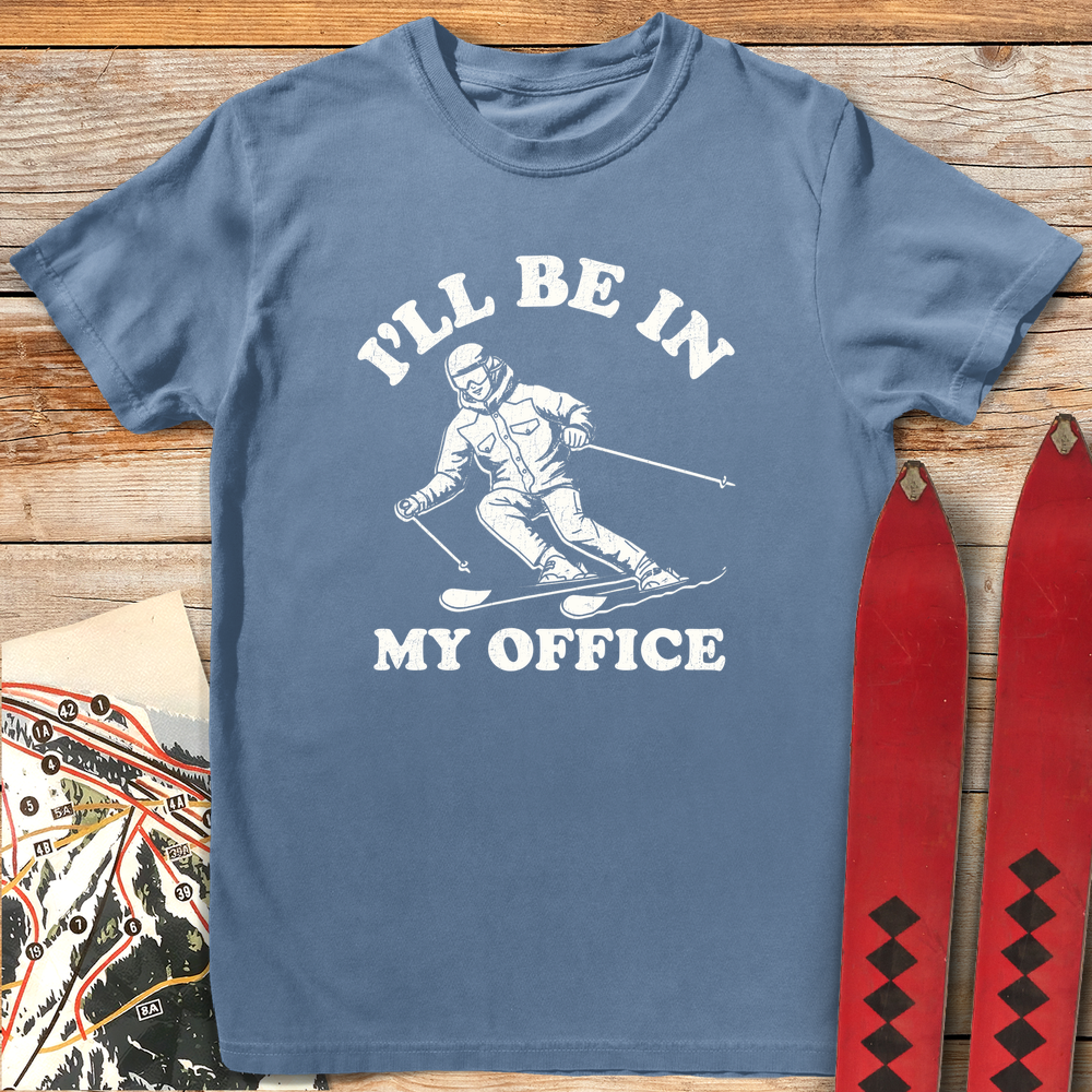 1083 In My Office White - Blue Jean