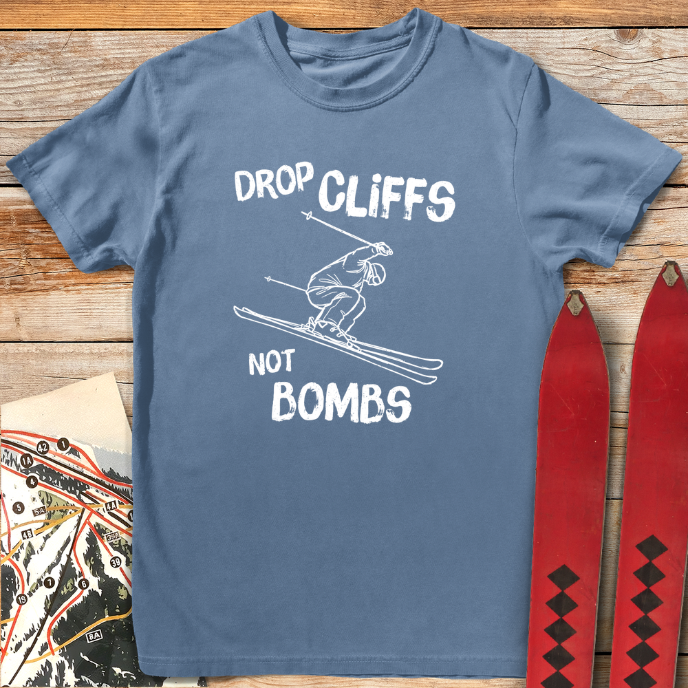 1124 No Bombs White - Blue Jean