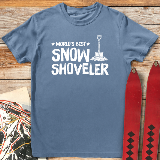 1134 Worlds Best Shoveler - Blue Jean