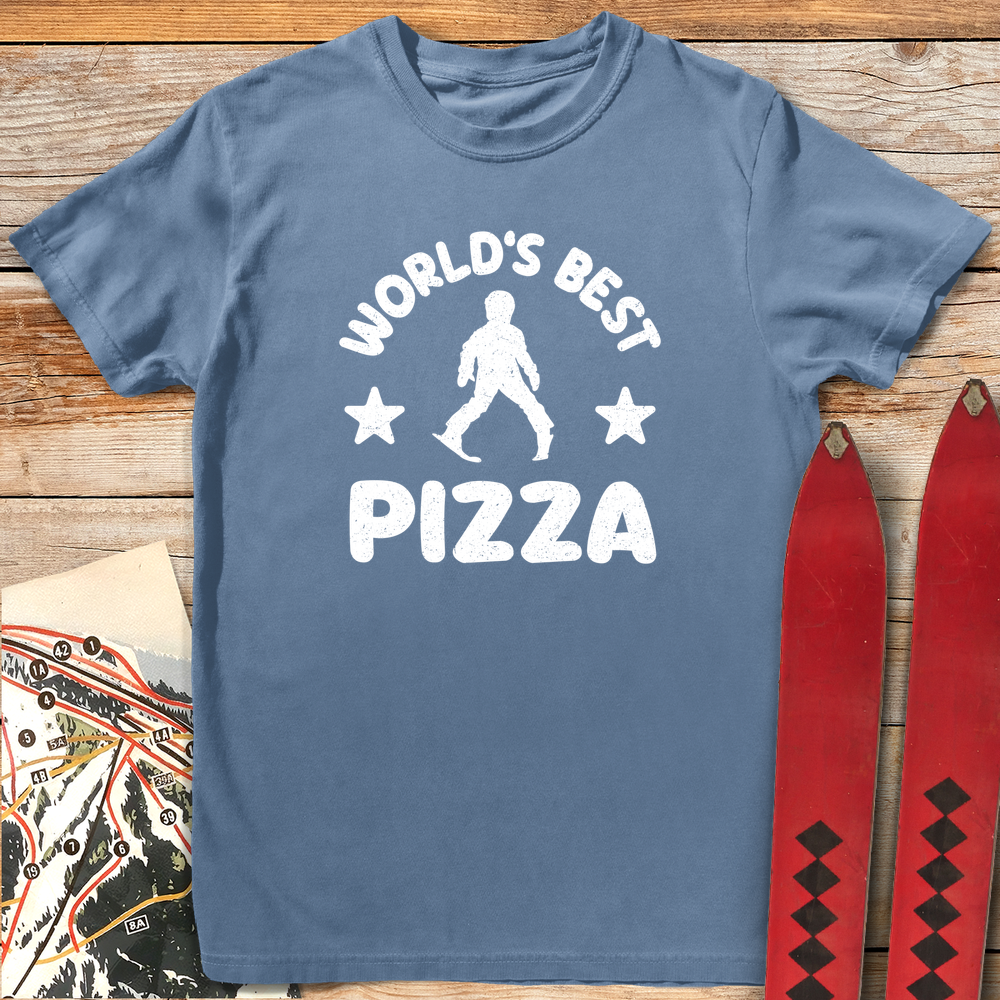 1137 Worlds Best Pizza White - Blue Jean